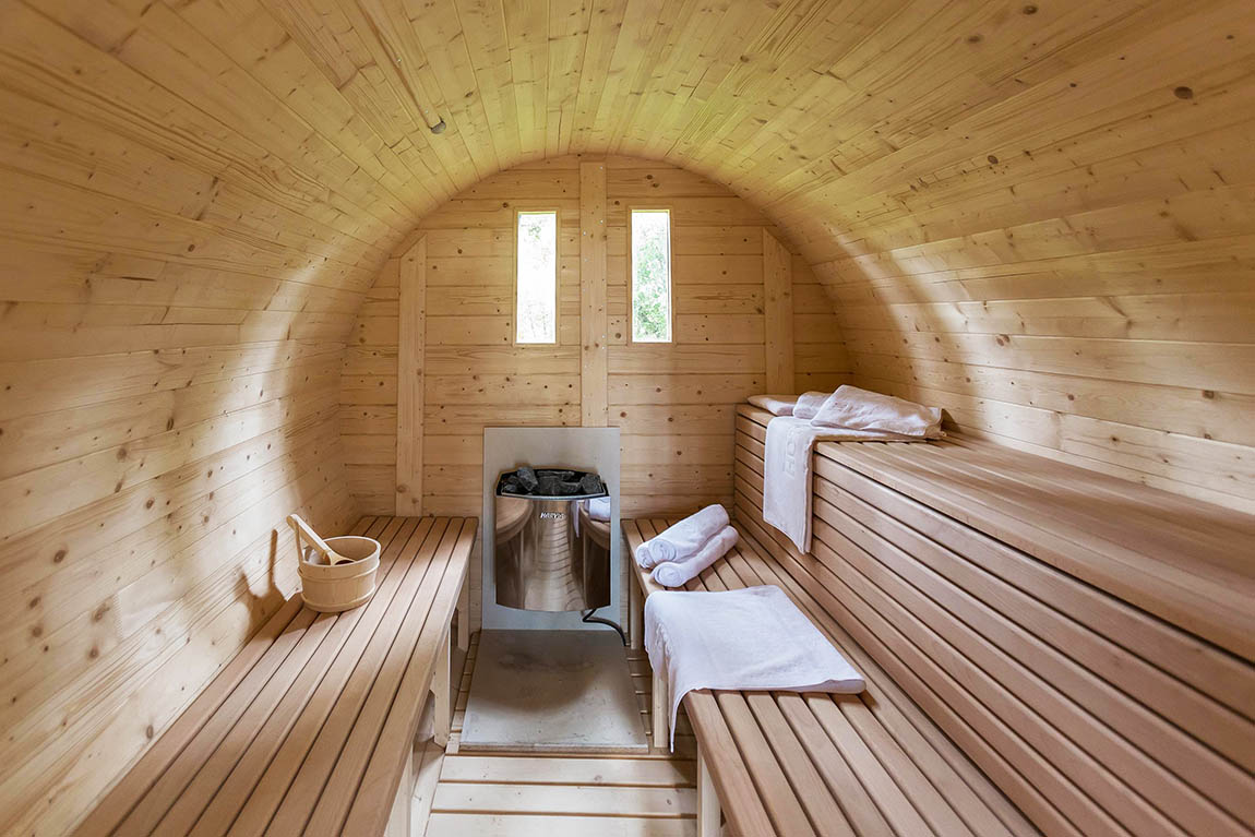sauna, masaż, spa w baltic natur park w Niechorze
